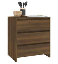 Sideboard Braun Eichen-Optik 70x41x75 cm Holzwerkstoff