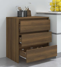 Sideboard Braun Eichen-Optik 70x41x75 cm Holzwerkstoff