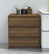 Sideboard Braun Eichen-Optik 70x41x75 cm Holzwerkstoff