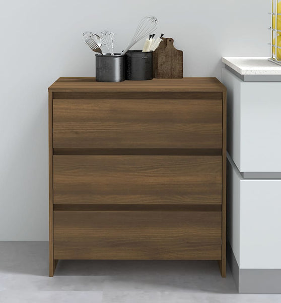 Sideboard Braun Eichen-Optik 70x41x75 cm Holzwerkstoff