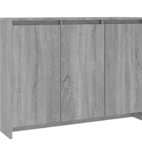 Sideboard Grau Sonoma 102x33x75 cm Holzwerkstoff