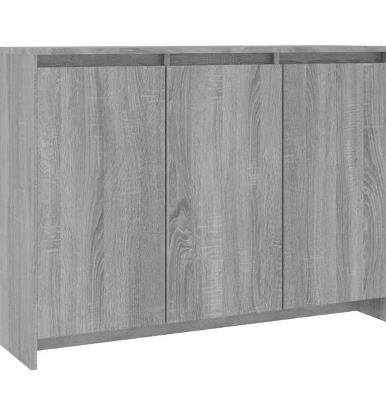 Sideboard Grau Sonoma 102x33x75 cm Holzwerkstoff