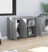 Sideboard Grau Sonoma 102x33x75 cm Holzwerkstoff