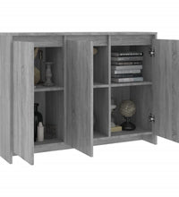 Sideboard Grau Sonoma 102x33x75 cm Holzwerkstoff