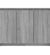 Sideboard Grau Sonoma 102x33x75 cm Holzwerkstoff