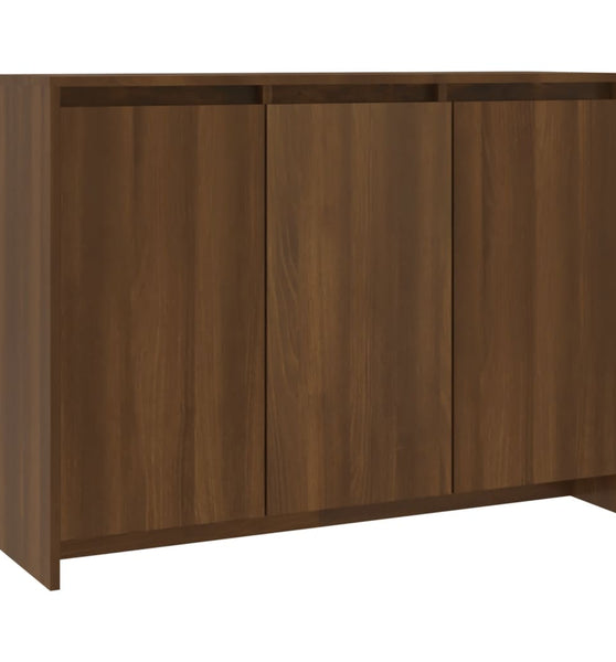 Sideboard Eichen-Optik Braun 102x33x75 cm Holzwerkstoff