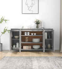 Sideboard Grau Sonoma 135x41x75 cm Holzwerkstoff