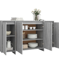 Sideboard Grau Sonoma 135x41x75 cm Holzwerkstoff