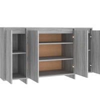 Sideboard Grau Sonoma 135x41x75 cm Holzwerkstoff