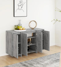 Sideboard Grau Sonoma 120x41x75 cm Holzwerkstoff