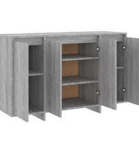 Sideboard Grau Sonoma 120x41x75 cm Holzwerkstoff