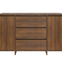 Sideboard mit 3 Schubladen Braun Eichen-Optik 120x41x75 cm