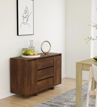 Sideboard mit 3 Schubladen Braun Eichen-Optik 120x41x75 cm