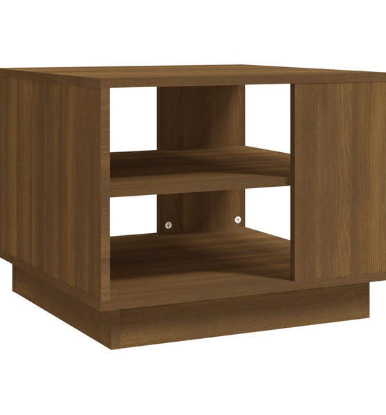 Couchtisch Braun Eichen-Optik 55x55x43 cm Holzwerkstoff