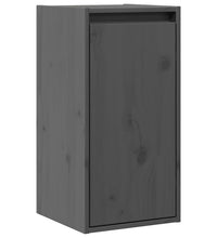 Wandschrank Grau 30x30x60 cm Massivholz Kiefer