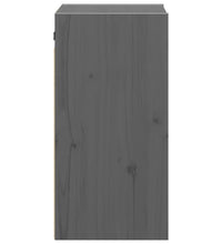 Wandschrank Grau 30x30x60 cm Massivholz Kiefer