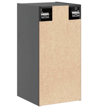 Wandschrank Grau 30x30x60 cm Massivholz Kiefer