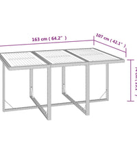 7-tlg. Garten-Essgruppe mit Kissen Poly Rattan Schwarz