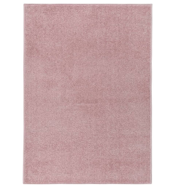 Teppich Kurzflor 140x200 cm Rosa