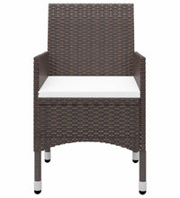 3-tlg. Garten-Essgruppe mit Kissen Braun