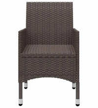 3-tlg. Garten-Essgruppe mit Kissen Braun