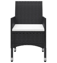 3-tlg. Garten-Essgruppe mit Kissen Schwarz