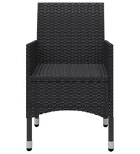 3-tlg. Garten-Essgruppe mit Kissen Schwarz