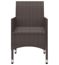 3-tlg. Garten-Essgruppe mit Kissen Braun