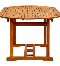 7-tlg. Garten-Essgruppe mit Kissen Braun