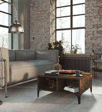 Couchtisch Räuchereiche 60x60x30 cm Holzwerkstoff