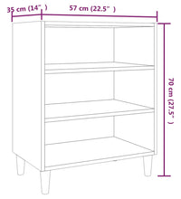 Sideboard Grau Sonoma 57x35x70 cm Holzwerkstoff