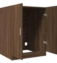 Waschmaschinenschrank Braun Eichen-Optik 71x71,5x91,5 cm