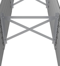 Hochbeet Pulverbeschichteter Stahl 224x40x36 cm Grau