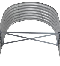 Hochbeet Pulverbeschichteter Stahl 152x80x36 cm Anthrazit