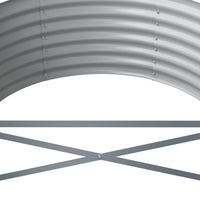 Hochbeet Pulverbeschichteter Stahl 440x80x36 cm Anthrazit