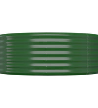 Hochbeet Pulverbeschichteter Stahl 175x100x36 cm Grün
