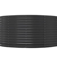 Hochbeet Anthrazit 140x140x68 cm Pulverbeschichteter Stahl