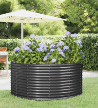Hochbeet Anthrazit 140x140x68 cm Pulverbeschichteter Stahl