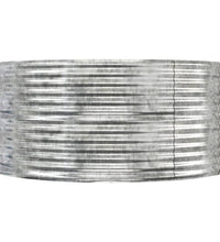 Hochbeet Silbern 291x140x68 cm Pulverbeschichteter Stahl