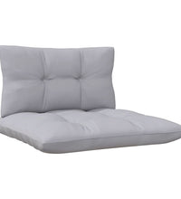 9-tlg. Garten-Lounge-Set mit Grauen Kissen Kiefernholz