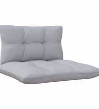 13-tlg. Garten-Lounge-Set mit Grauen Kissen Kiefernholz