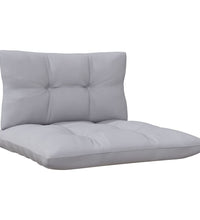 7-tlg. Garten-Lounge-Set mit Grauen Kissen Kiefernholz