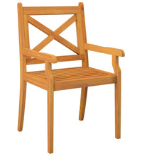 Garten-Essstühle 6 Stk. Massivholz Akazie