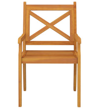 Garten-Essstühle 6 Stk. Massivholz Akazie