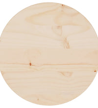 Tischplatte Ø30x2,5 cm Massivholz Kiefer