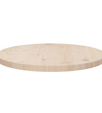 Tischplatte Ø50x2,5 cm Massivholz Kiefer