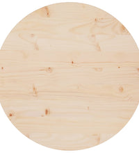 Tischplatte Ø60x2,5 cm Massivholz Kiefer