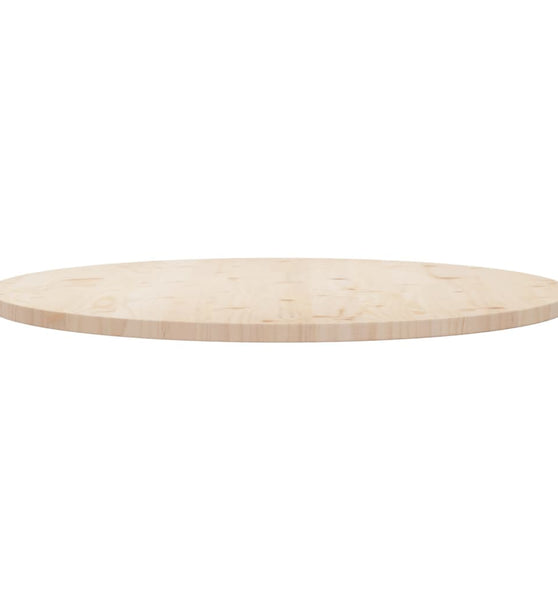 Tischplatte Ø90x2,5 cm Massivholz Kiefer