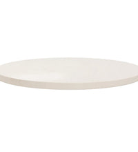 Tischplatte Weiß Ø60x2,5 cm Massivholz Kiefer