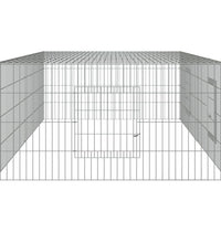 Kaninchenkäfig 2 Paneele 220x110x55 cm Verzinktes Eisen